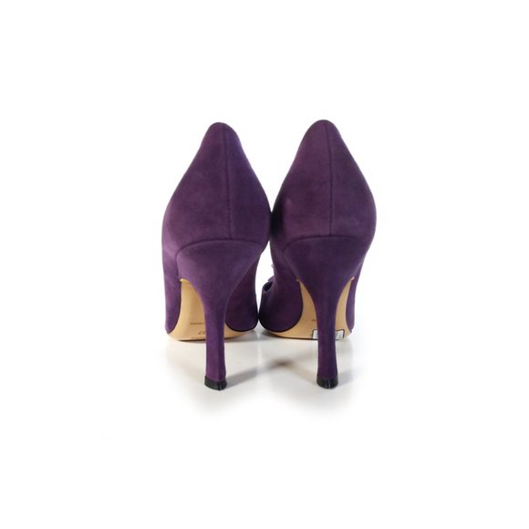 PRADA SHOES Womens 37 PURPLE Suede Pumps Heels Size 7 - Picture 5 of 10